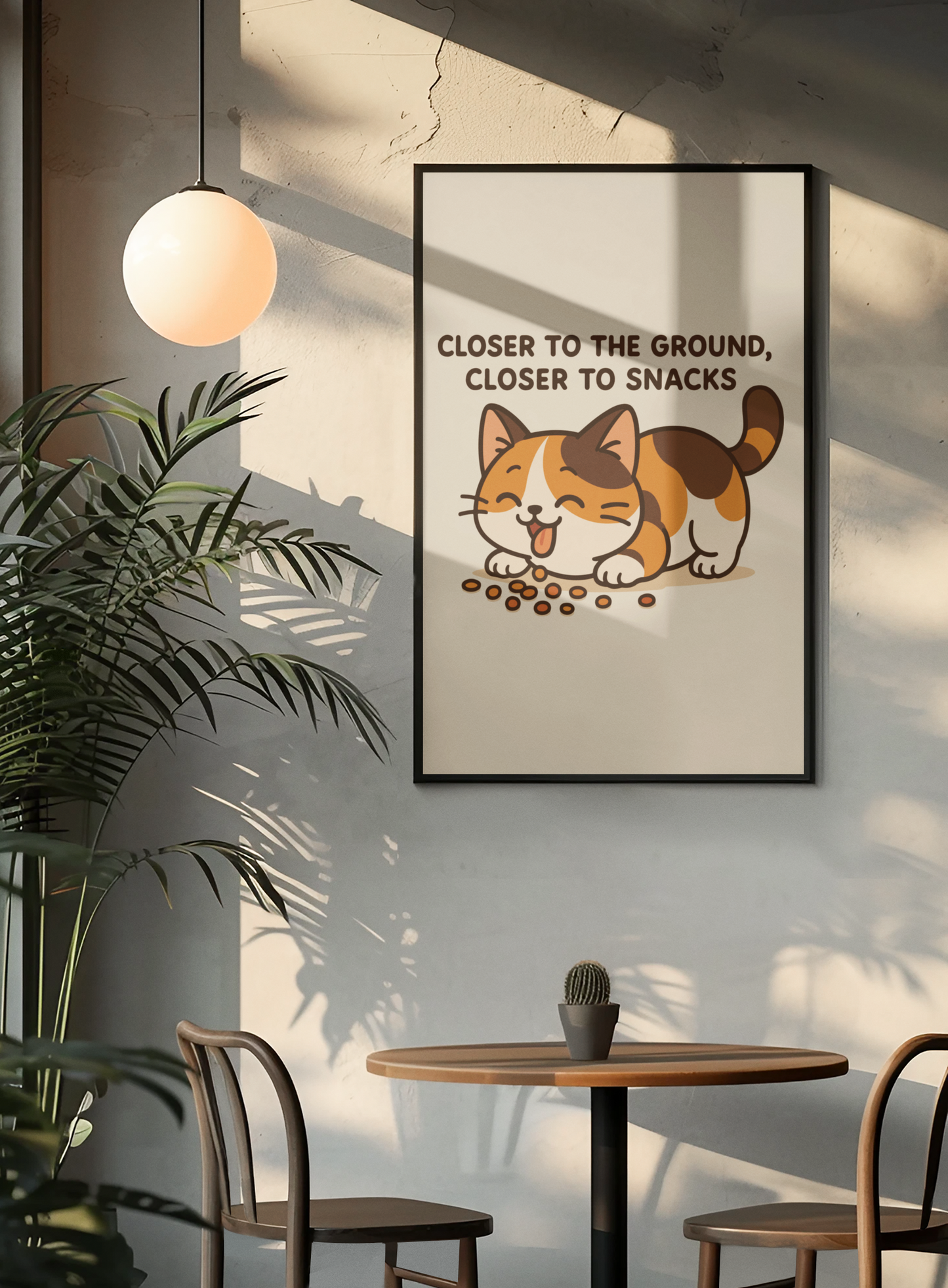 Funny Cat Memes: Cute Cat Snack Poster - Closer to Snacks Wall Art