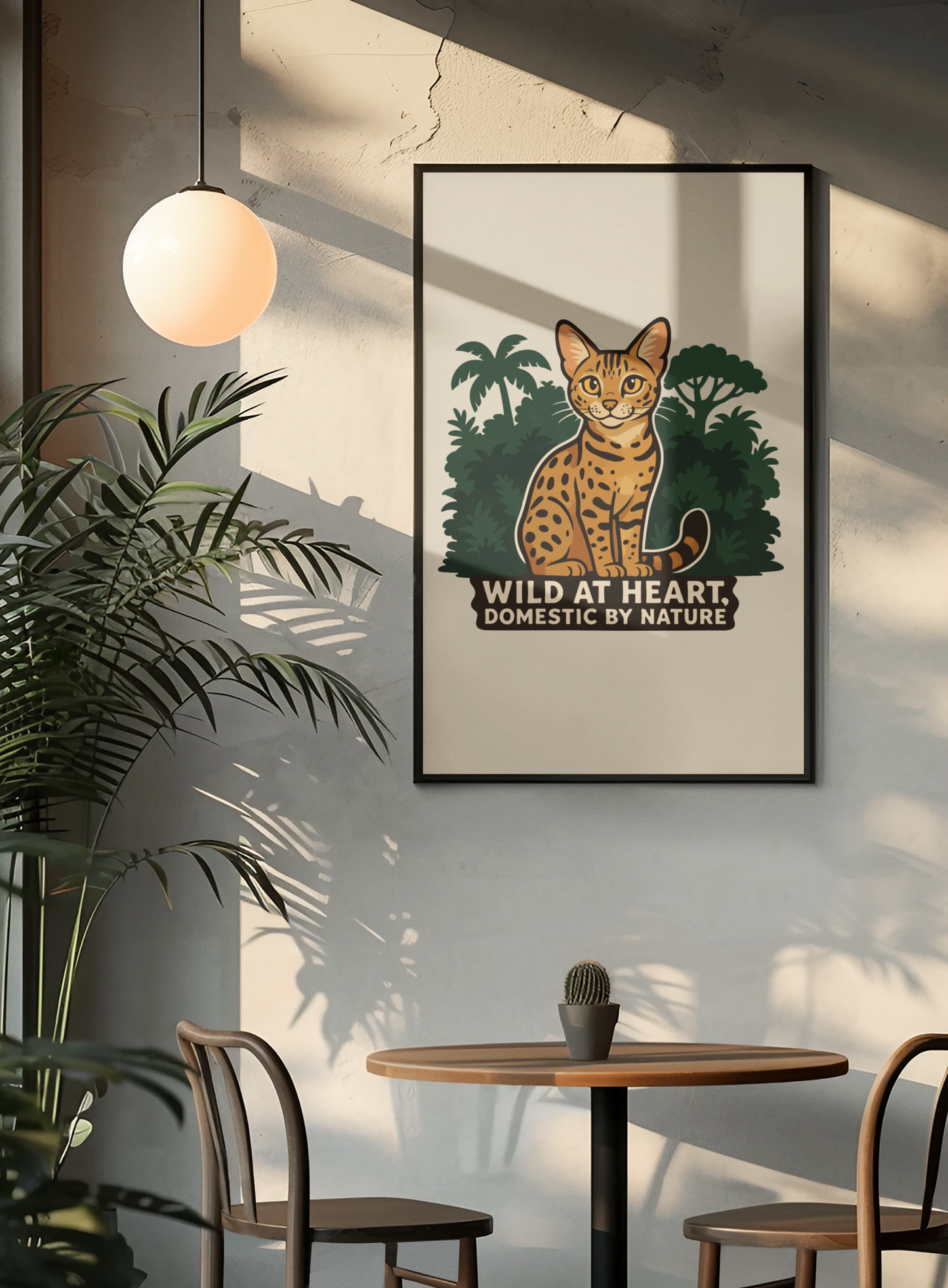 Funny Cat Memes: Wild at Heart Matte Vertical Poster - Cat Lover Decor