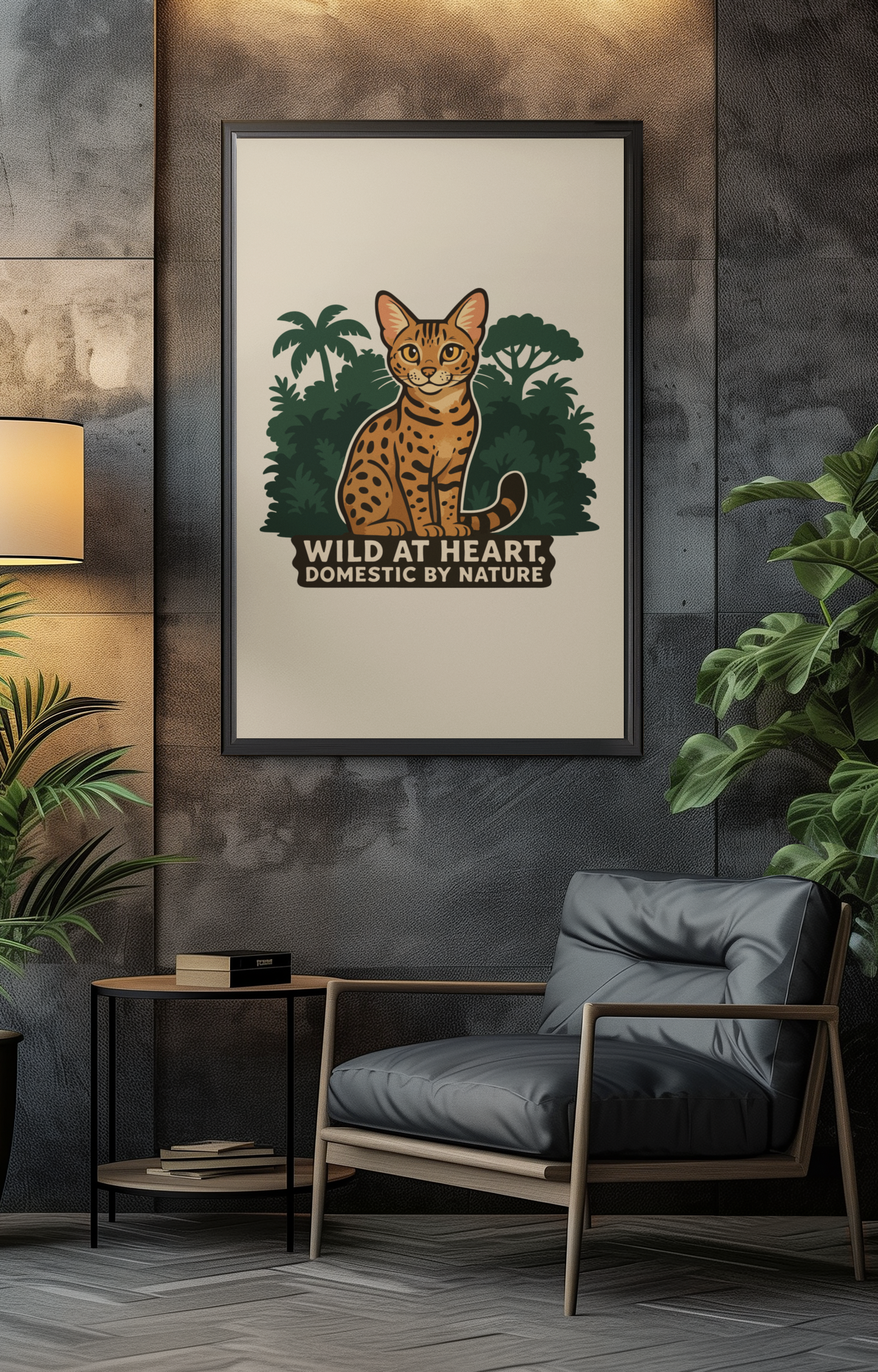 Funny Cat Memes: Wild at Heart Matte Vertical Poster - Cat Lover Decor