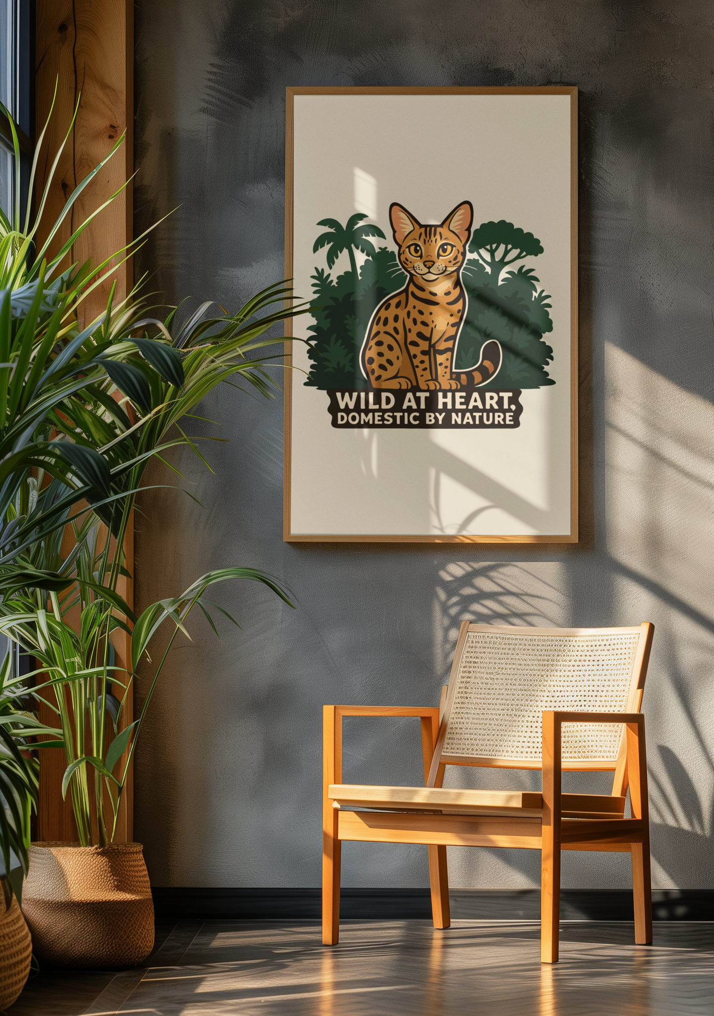 Funny Cat Memes: Wild at Heart Matte Vertical Poster - Cat Lover Decor