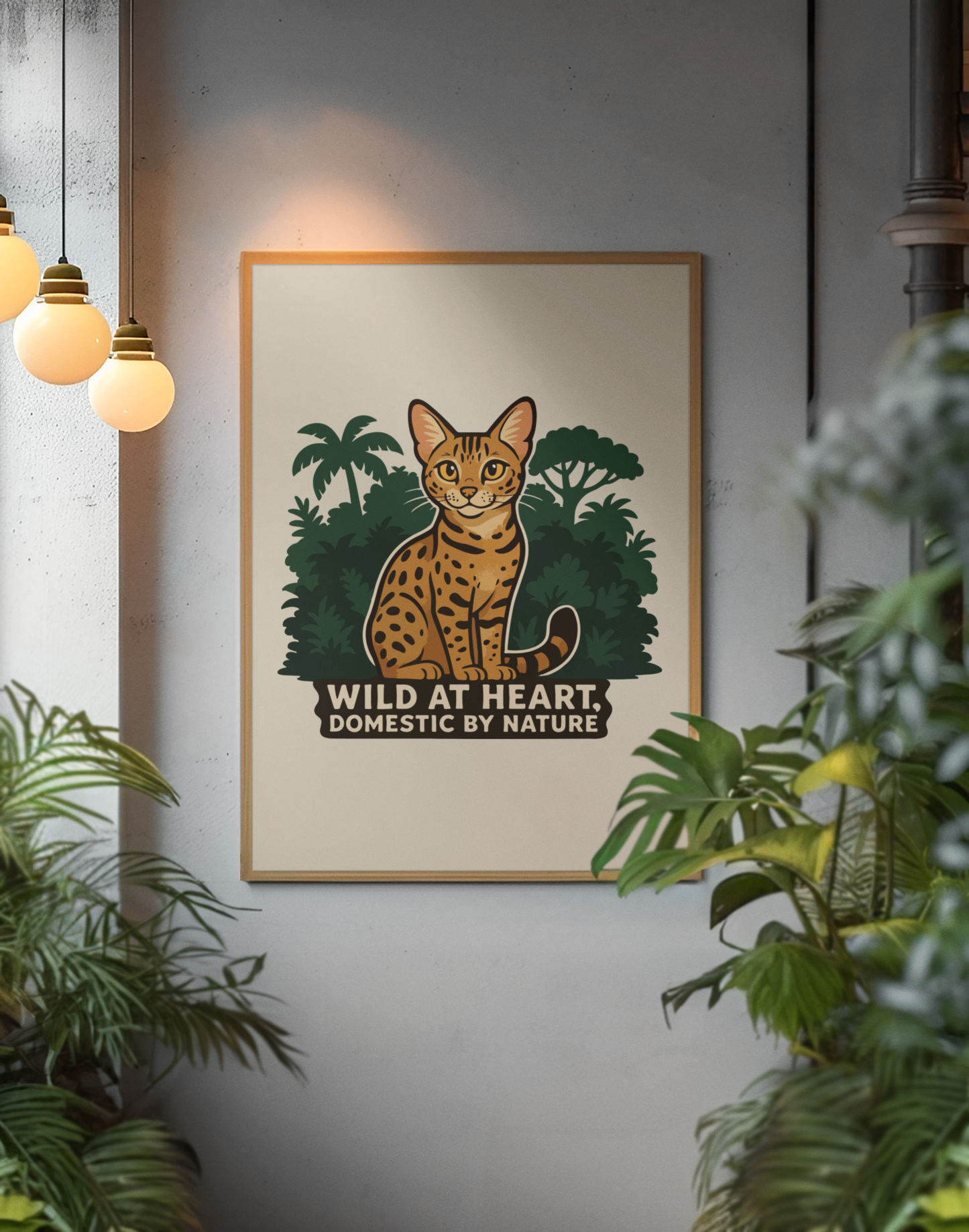 Funny Cat Memes: Wild at Heart Matte Vertical Poster - Cat Lover Decor