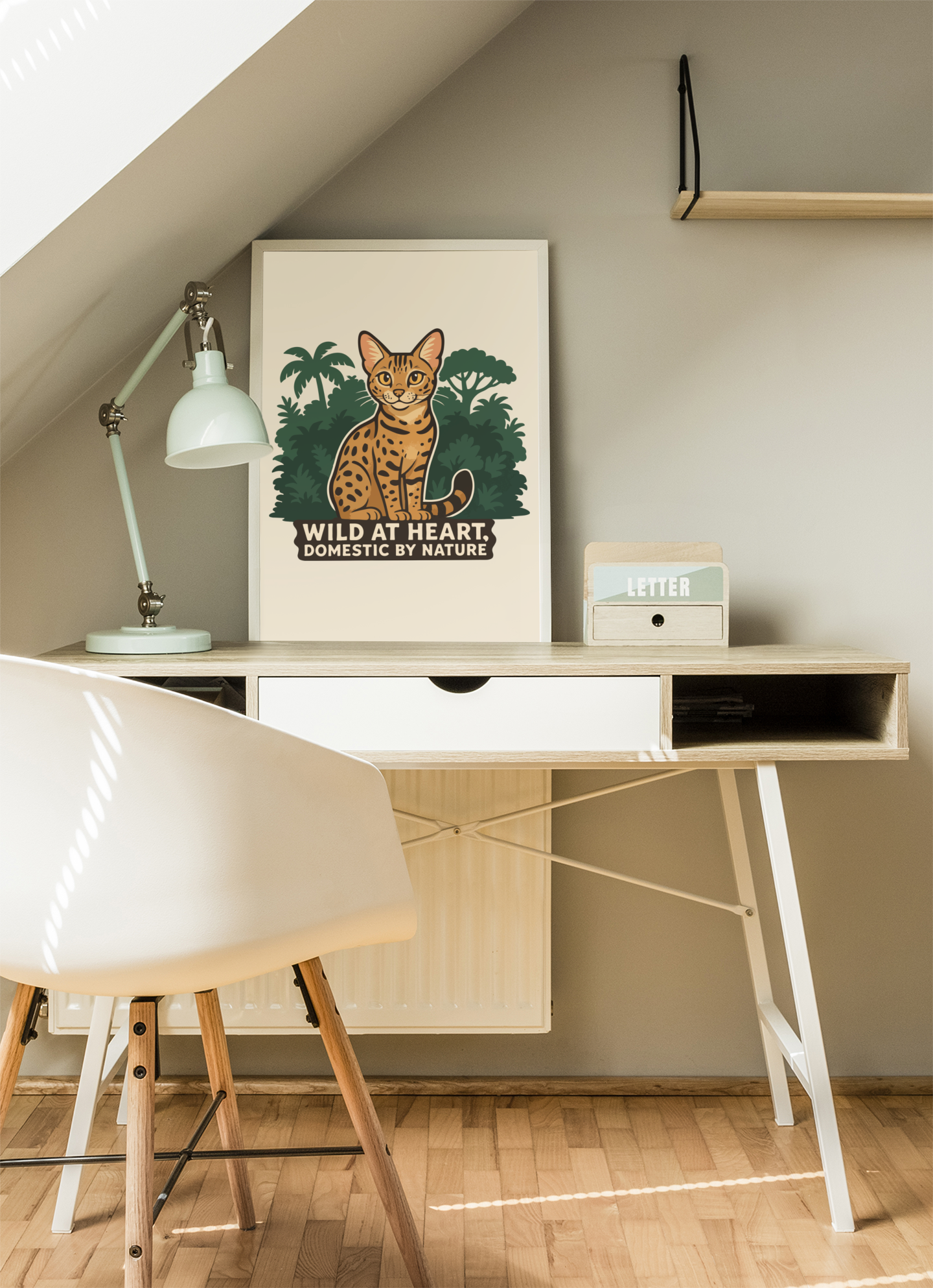 Funny Cat Memes: Wild at Heart Matte Vertical Poster - Cat Lover Decor
