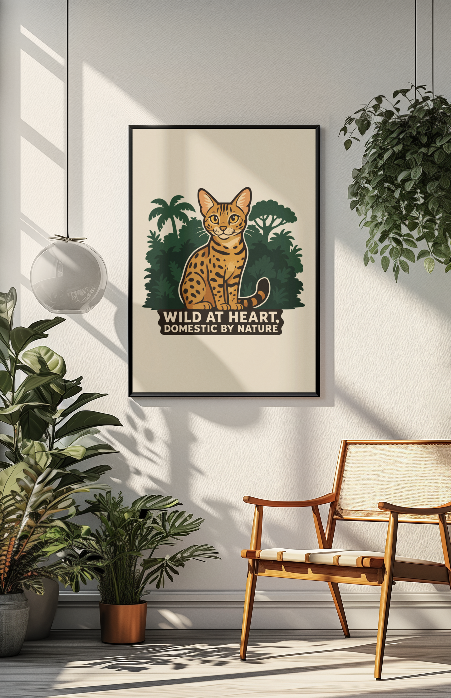 Funny Cat Memes: Wild at Heart Matte Vertical Poster - Cat Lover Decor
