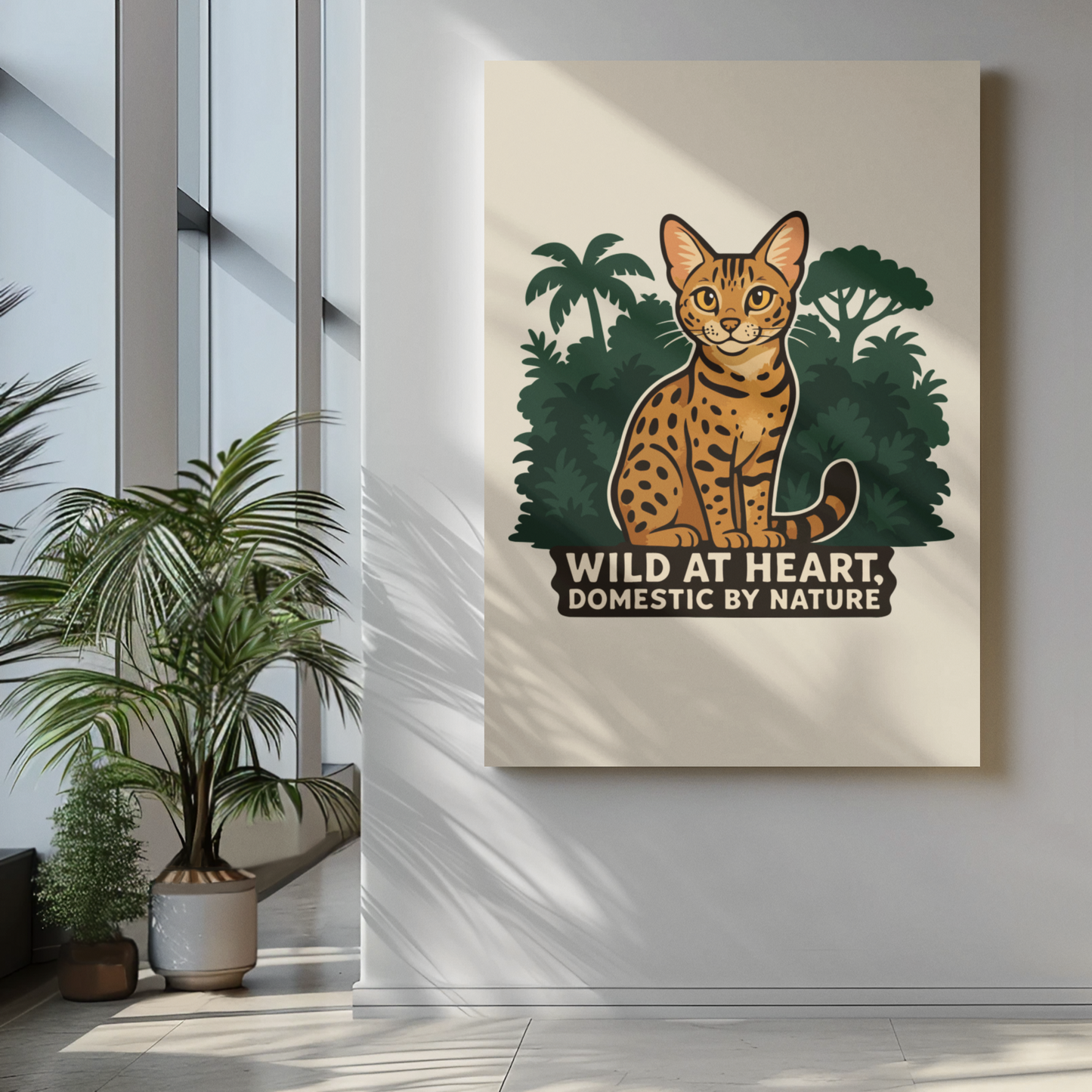 Funny Cat Memes: Wild at Heart Matte Vertical Poster - Cat Lover Decor