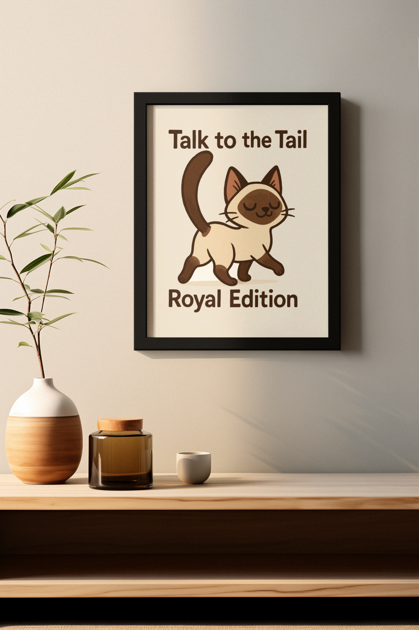 Funny Cat Memes: Cute Cat Poster - 'Talk to the Tail' Royal Edition