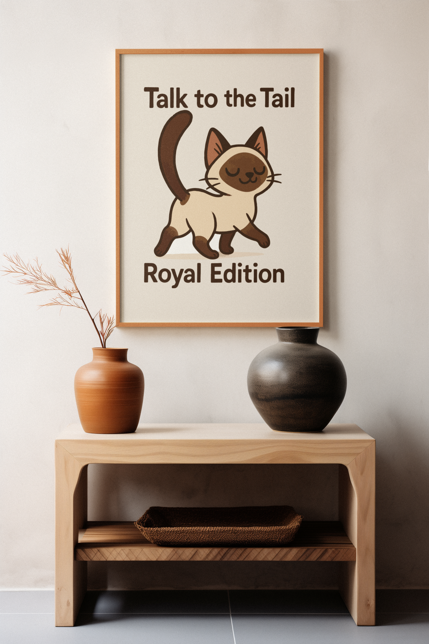 Funny Cat Memes: Cute Cat Poster - 'Talk to the Tail' Royal Edition