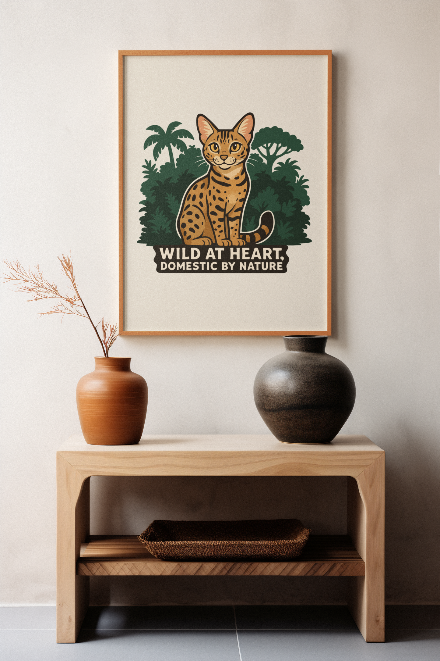 Funny Cat Memes: Wild at Heart Matte Vertical Poster - Cat Lover Decor
