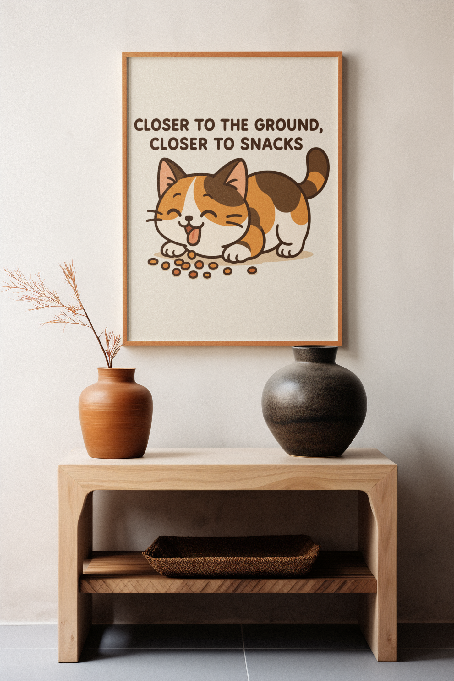 Funny Cat Memes: Cute Cat Snack Poster - Closer to Snacks Wall Art