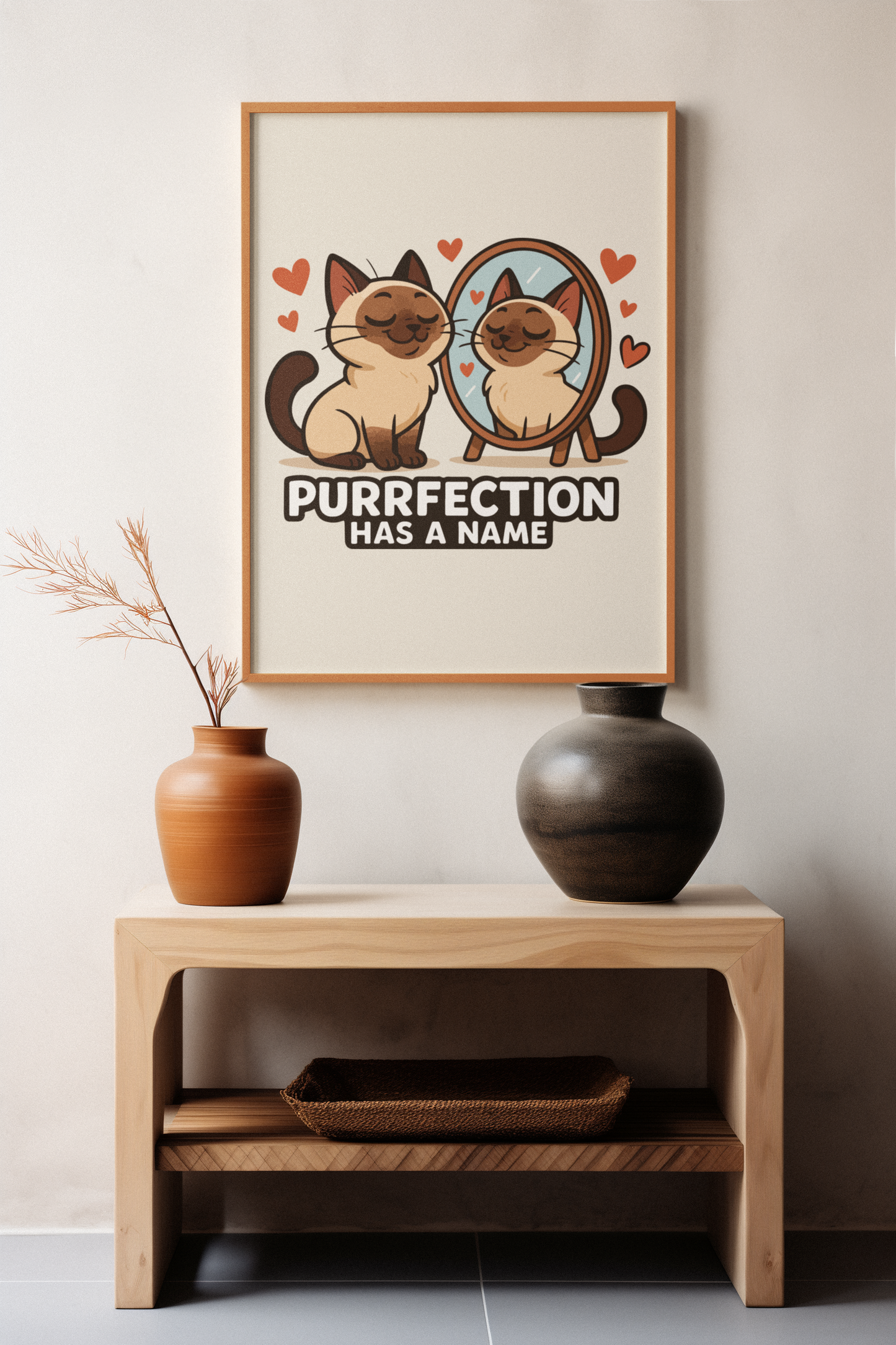 Funny Cat Memes: Cute Cat Poster - 'Purrfection Has a Name'