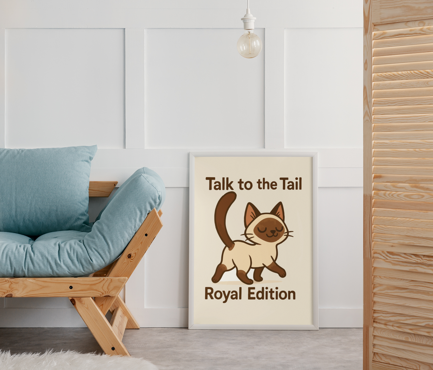 Funny Cat Memes: Cute Cat Poster - 'Talk to the Tail' Royal Edition