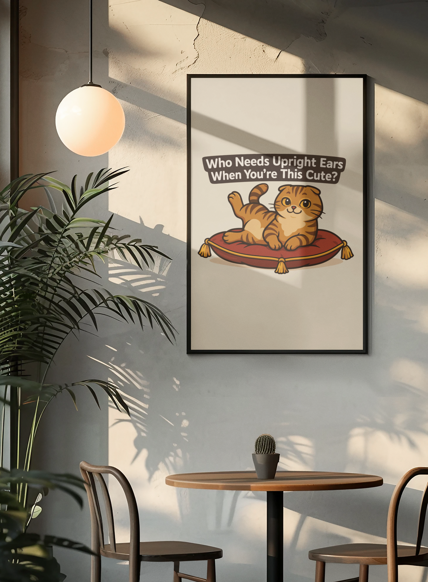 Funny Cat Memes: Cute Cat Quote Matte Vertical Poster - Perfect Wall Art for Cat Lovers