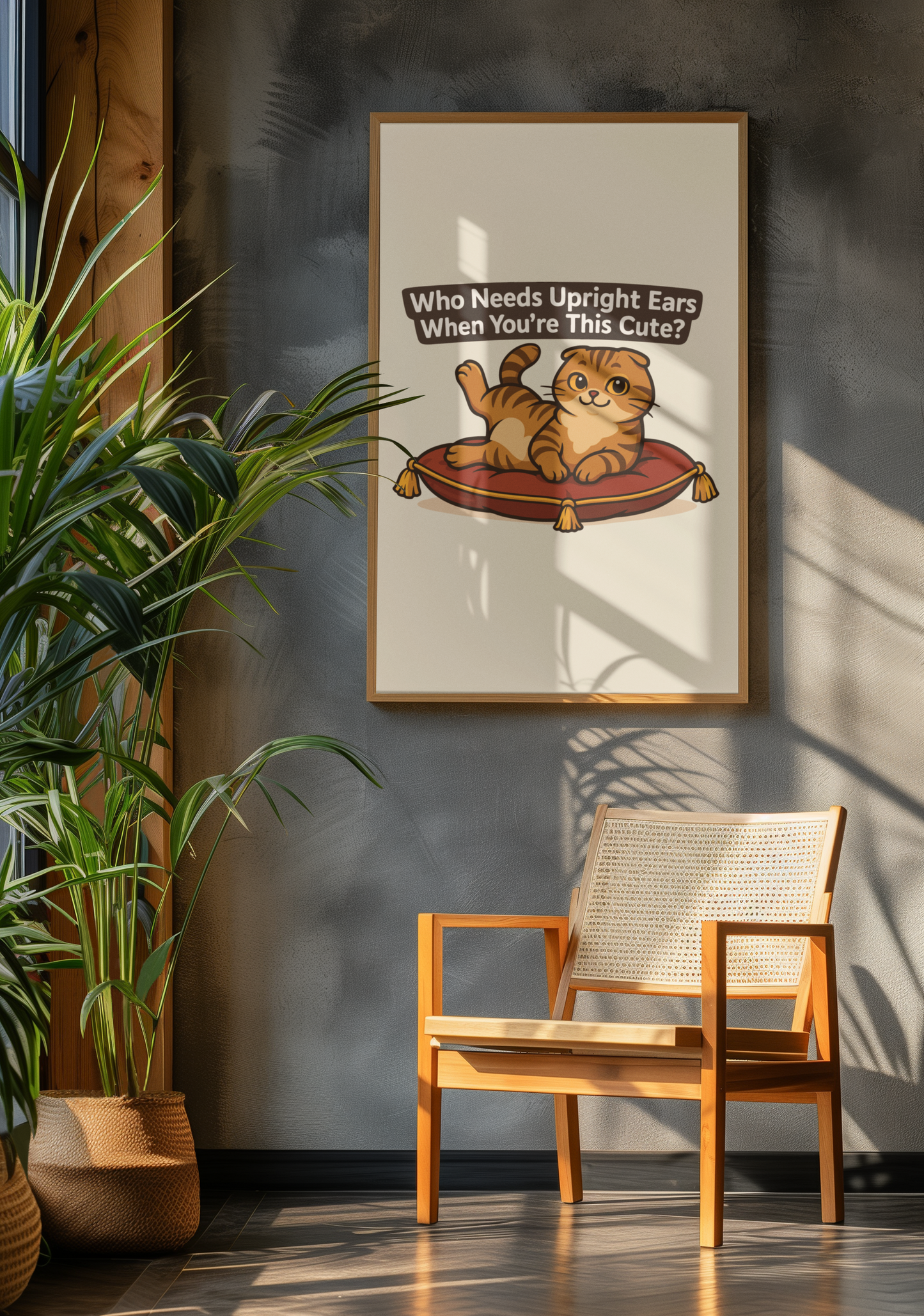 Funny Cat Memes: Cute Cat Quote Matte Vertical Poster - Perfect Wall Art for Cat Lovers