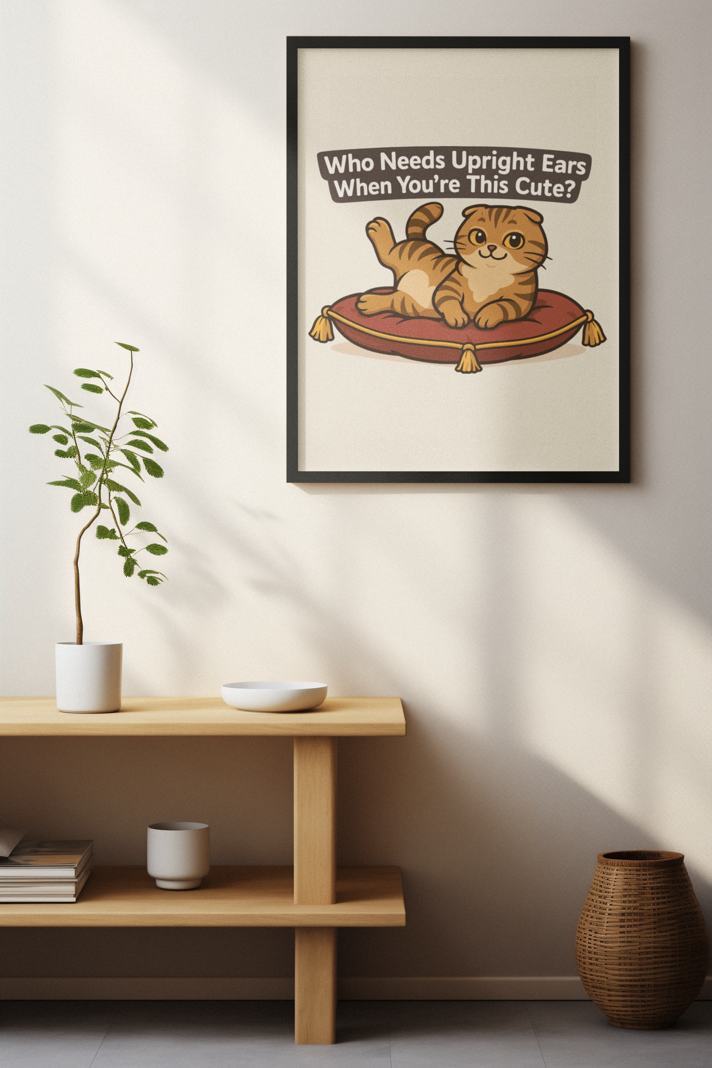 Funny Cat Memes: Cute Cat Quote Matte Vertical Poster - Perfect Wall Art for Cat Lovers