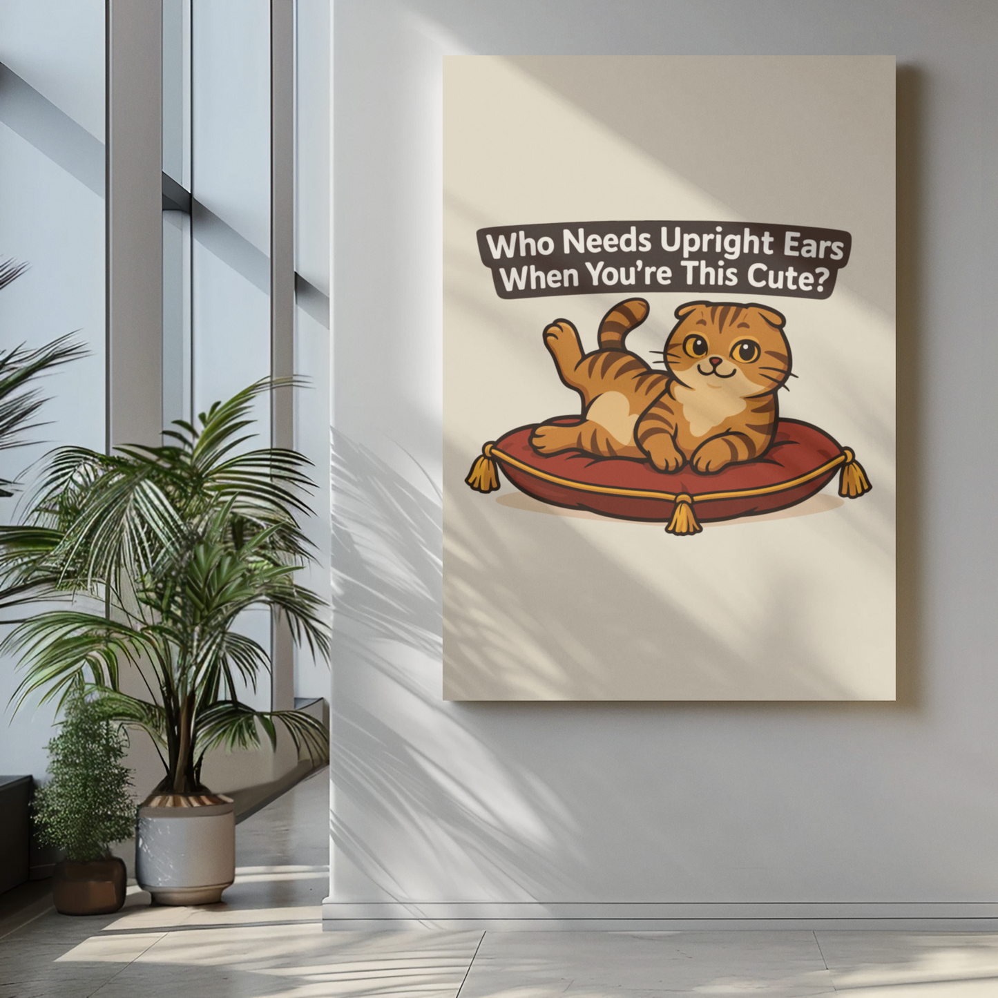 Funny Cat Memes: Cute Cat Quote Matte Vertical Poster - Perfect Wall Art for Cat Lovers